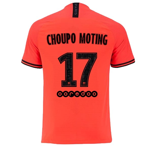 JORDAN Camiseta Paris Saint Germain NO.17 Choupo Moting Segunda 2019-2020 Naranja